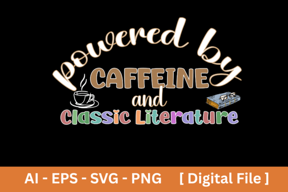Coffee and Book Lover Typography Idea for T-Shirt Designs