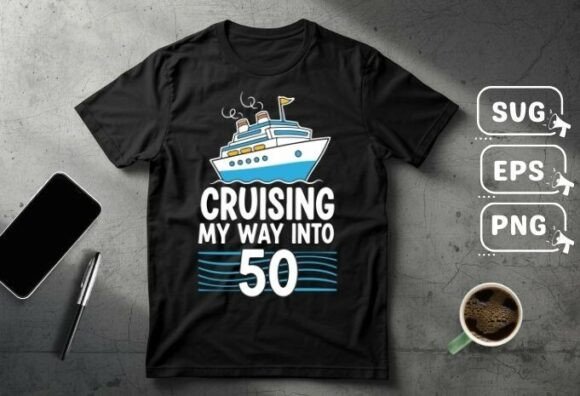 Cruising My Way into 50 T-Shirt Design Graphics for Handmade Creations
