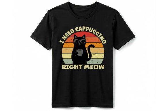 Funny Cat I Need Cappuccino T-Shirt Review: A Designer’s Take