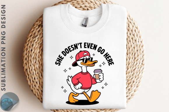 Funny Coffee Goose Quote Sublimation Design for Creative Projects