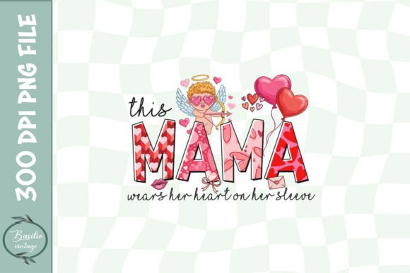 Heartwarming Mom Love Mama PNG for Graphics and Print Templates