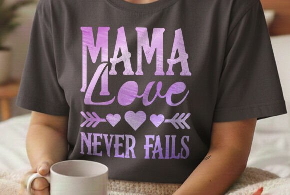 Mama Love Never Fails Mothers Day SVG: A Heartfelt Graphic for T-Shirt Designs and Branding