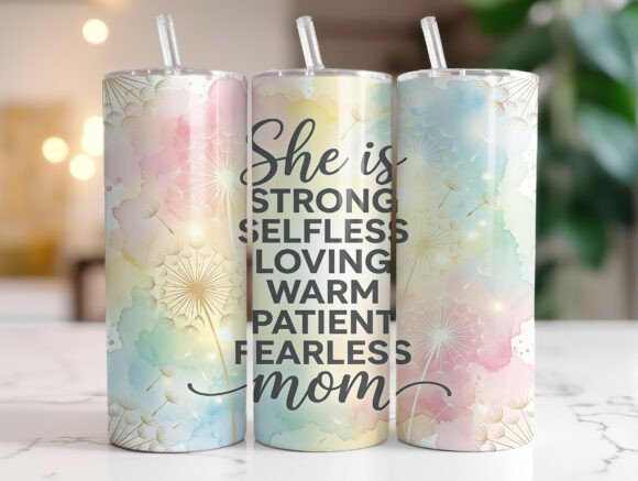 Mom Quote Dandelion Tumbler Wrap: A Must-Have Graphic Design Asset
