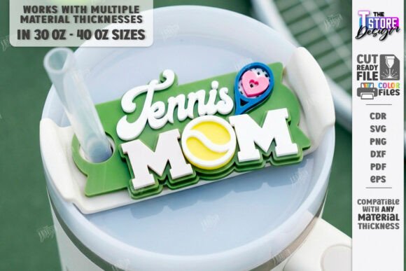 Mom Stanley Topper Laser Cut Tumbler – A Versatile Design Asset for Mother’s Day Campaigns