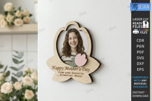 Mother’s Day Mini Photo Frame Laser Cut Design Review