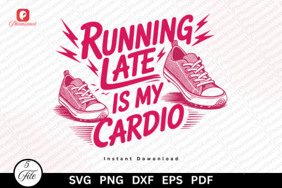 Sarcastic Fitness Running Quote PNG: A Bold Graphic for Local Branding